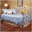 Hillsdale Kara Satin Metal Daybed in Silver Finish  with Suspension Deck