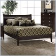 Hillsdale Tiburon Bentwood Wood Platform Bed 4 Piece Bedroom Set in Espresso
