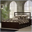 Hillsdale Tiburon Kona Espresso Wood Storage Bed 4 Piece Bedroom Set