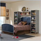 Hillsdale Universal Youth Metal Bed with Wall Storage 3 Piece Bedroom Set