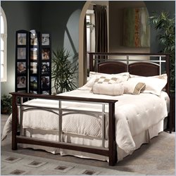 Hillsdale Banyan Espresso Wood and Metal Bed 3 Piece Bedroom Set