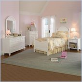Hillsdale Westfield Wood Poster Bed 3 Piece Bedroom Set in Off-White Finish