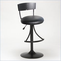 Hillsdale Halley Black Adjustable Barstool