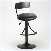 Hillsdale Halley Black Adjustable Barstool