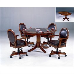 Hillsdale Warrington 5 Piece Game Set in Cherry Finish