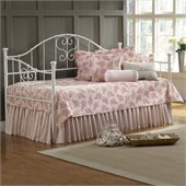 Hillsdale Lucy Girls Metal Daybed in White