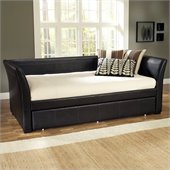 Hillsdale Malibu Brown Leather Daybed with Trundle