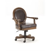 Hillsdale Warrington Caster Game Chair in Cherry
