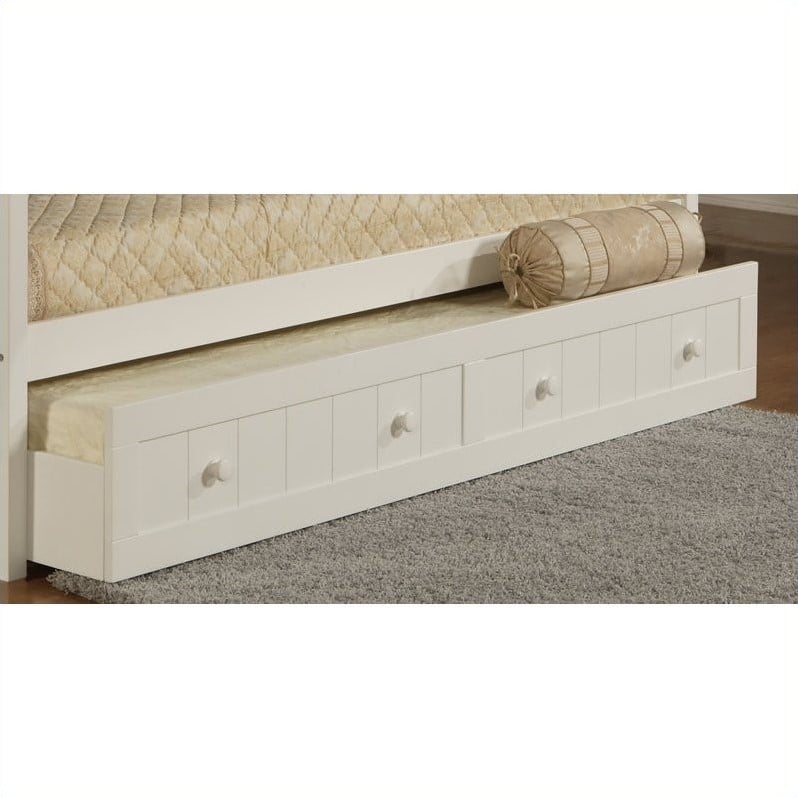 Hillsdale Staci Wood Daybed In White Finish With Trundle Cymax Business