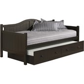 Hillsdale Staci Wood Daybed in Black Finish With Trundle