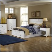 Hillsdale Sea Coast White Storage Bed 5 Piece Bedroom Set