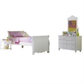 Hillsdale Lauren Sleigh Bed 4 Piece Bedroom Set
