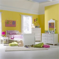 Hillsdale Lauren Sleigh Bed 5 Piece Bedroom Set-Twin size