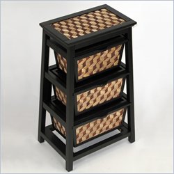 Hillsdale 3-Basket Triangle Stand in Black
