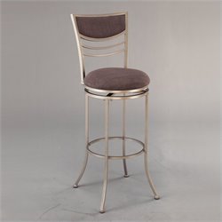 Hillsdale Amherst 24 Swivel Metal Counter Stool in Champagne
