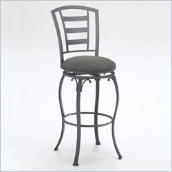 Hillsdale Wallace 24 Swivel Metal Counter Stool in Black