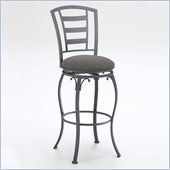 Hillsdale Wallace 30 Swivel Metal Bar Stool in Black