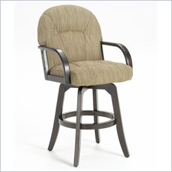 Hillsdale Versailles Merlot 30 Swivel Arm Bar Stool in Brown