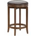 Hillsdale Brendan 25" Backless Swivel Counter Stool in Brown Cherry