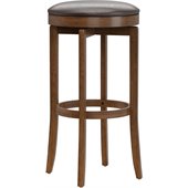 Hillsdale Brendan 31 Backless Swivel Bar Stool in Brown Cherry