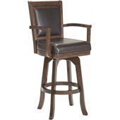 Hillsdale Ambassador 30 Swivel Arm Bar Stool in Rich Cherry