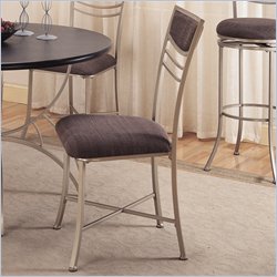 Hillsdale Amherst  Fabric Dining Side Chair in Champagne Finish (Set of 2)