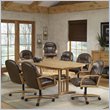Cymax Stores - Hillsdale Covington 7 Piece Rectangular Dining Table Set in Light Oak