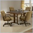 Hillsdale Frankfort 5 Piece Dining Table Set in Medium Brown