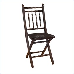 Hillsdale Clermont Folding Chair In Black Gold