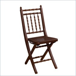 Hillsdale Clermont Folding Chair In Mahogany