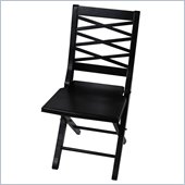 Hillsdale Eastside Folding Chair in Black Honey