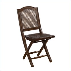Hillsdale Marseille Folding Chair in Mahogany