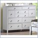 Hillsdale Dio Dresser in White Finish