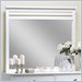Hillsdale Dio Wood Mirror in White Finish