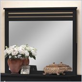Hillsdale Dio Wood Mirror in Black Finish