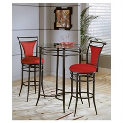 Hillsdale Cierra Mix n' Match Glass Round Pub Table