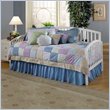 Hillsdale Carolina Solid Pine Daybed in White Finish with Pop-Up Trundle