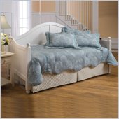 Hillsdale Augusta Wood Daybed in White Finish with Pop-Up Trundle