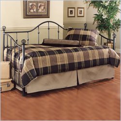 Hillsdale Chalet Metal Daybed in Black Finish with Pop-Up Trundle