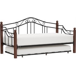 Hillsdale Madison Four Post Metal Daybed with Trundle