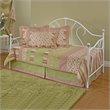 Hillsdale Bristol Metal Daybed in White Finish with  Pop-UpTrundle