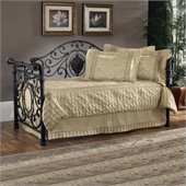 Hillsdale Mercer Metal Daybed in Antique Brown Finish with Pop-Up Trundle