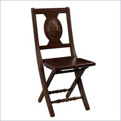 Hillsdale Cumberland Folding Chair in Mahogany Finish