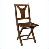 Hillsdale Valletta Folding Chair in Tamarindo Walnut Finish