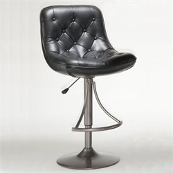 Hillsdale Aspen Adjustable Bar Stool in Oyster Grey