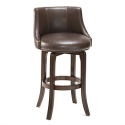 Hillsdale Napa Valley 30 Inch Swivel Bar Stool in Dark Brown Cherry