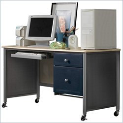 Hillsdale Universal Youth Student Desk in Silver and Navy