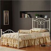 Hillsdale Westfield Metal Poster Bed in Off White