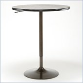 Hillsdale Aspen Adjustable Round Pub Table in Copper and Black Finish