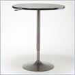 ADD TO YOUR SET: Hillsdale Aspen Adjustable Round Pub Table in Oyster Grey and Black